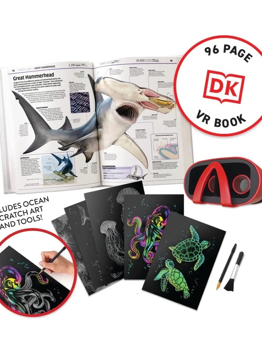 Stem Virtual Reality Oceans! Interactive VR Kit with Red Goggles